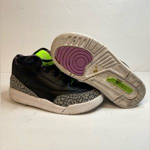 Nike - Air Jordan 3 Retro -Sneakers -Black/Gray -Unisex -9C -DA2304-003